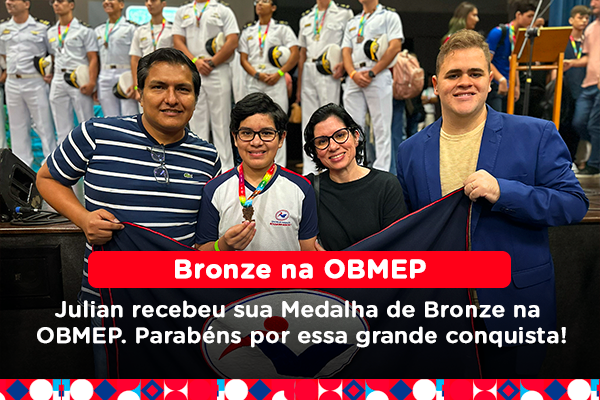 Aluno do Nogueira Mineiro recebe Medalha de Bronze na OBMEP